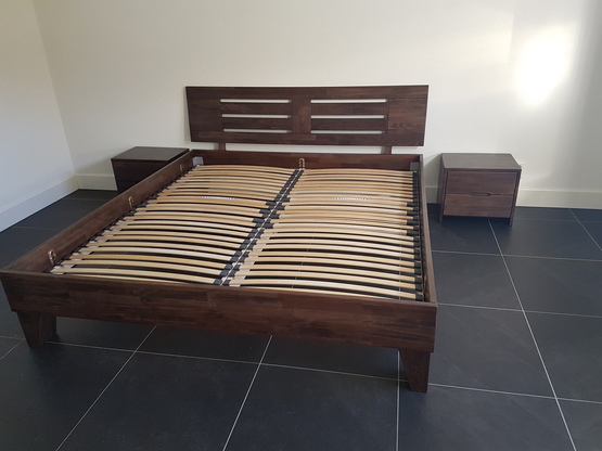 Massief houten bed beuken